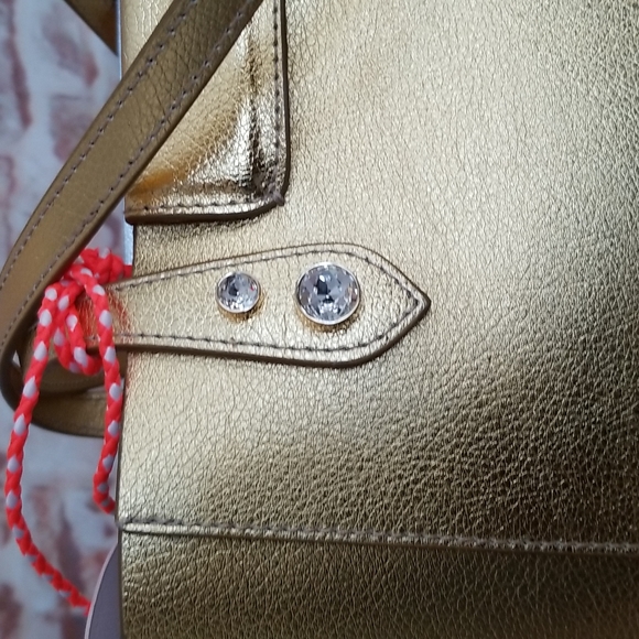 ❣HP❣New Sophia Webster Hola Metallic Shopper Tote Bag - Picture 8 of 13